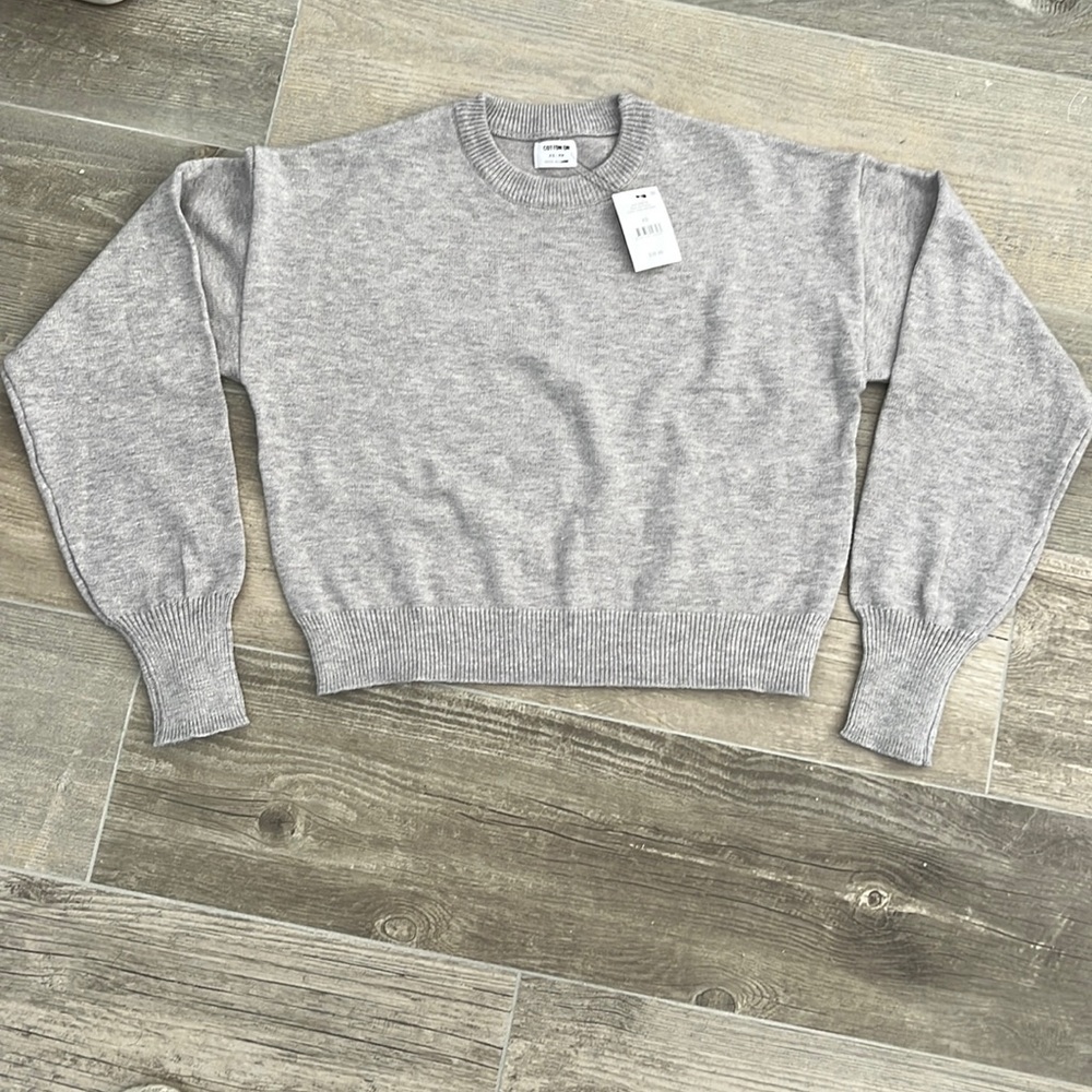 Xs gray Cotton:On sweater